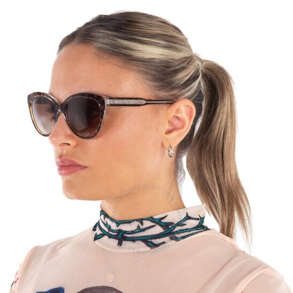 Michael Kors Makena Brown Gradient Cat Eye Ladies Sunglasses - Picture 2 of 2